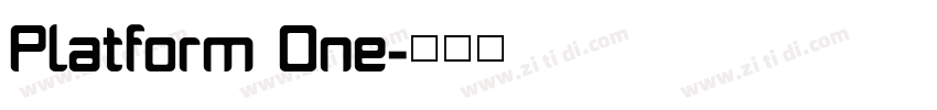 Platform One字体转换